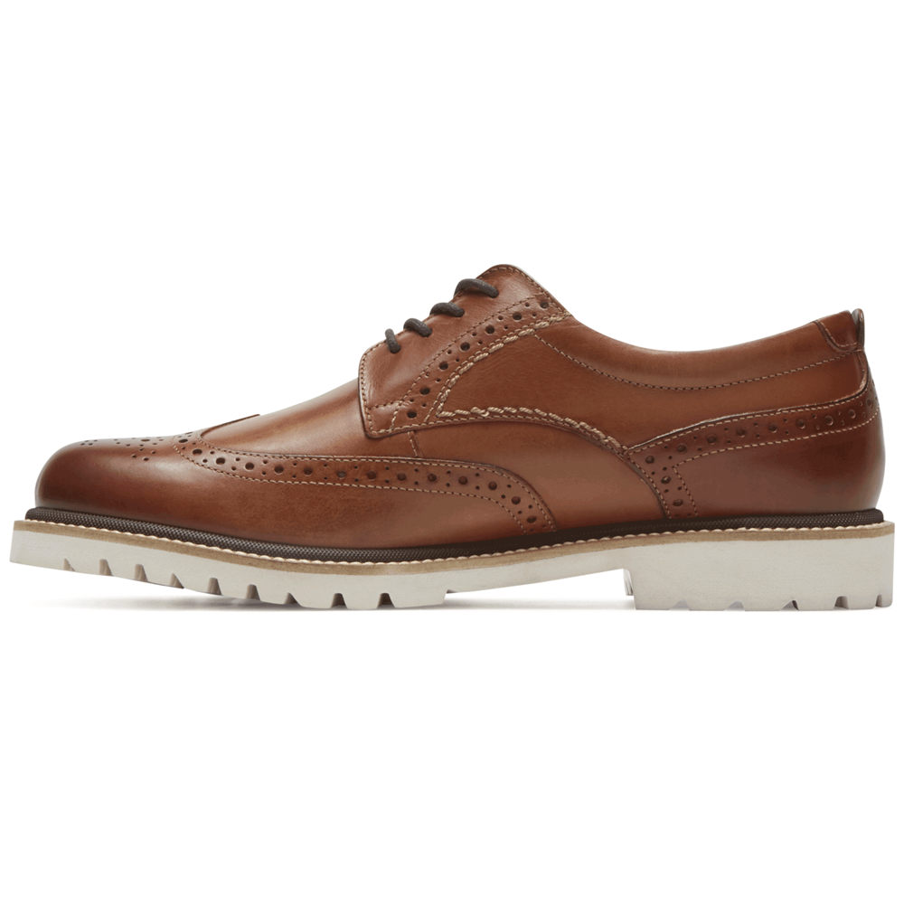 Rockport Singapore Mens Dress Shoes - Marshall Wingtip Brown - ZA8625930